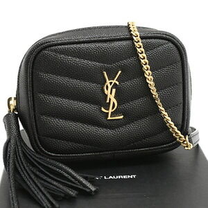Saint Laurent Paris Lou Cassandra Matelasse chain shoulder bag caviar leather